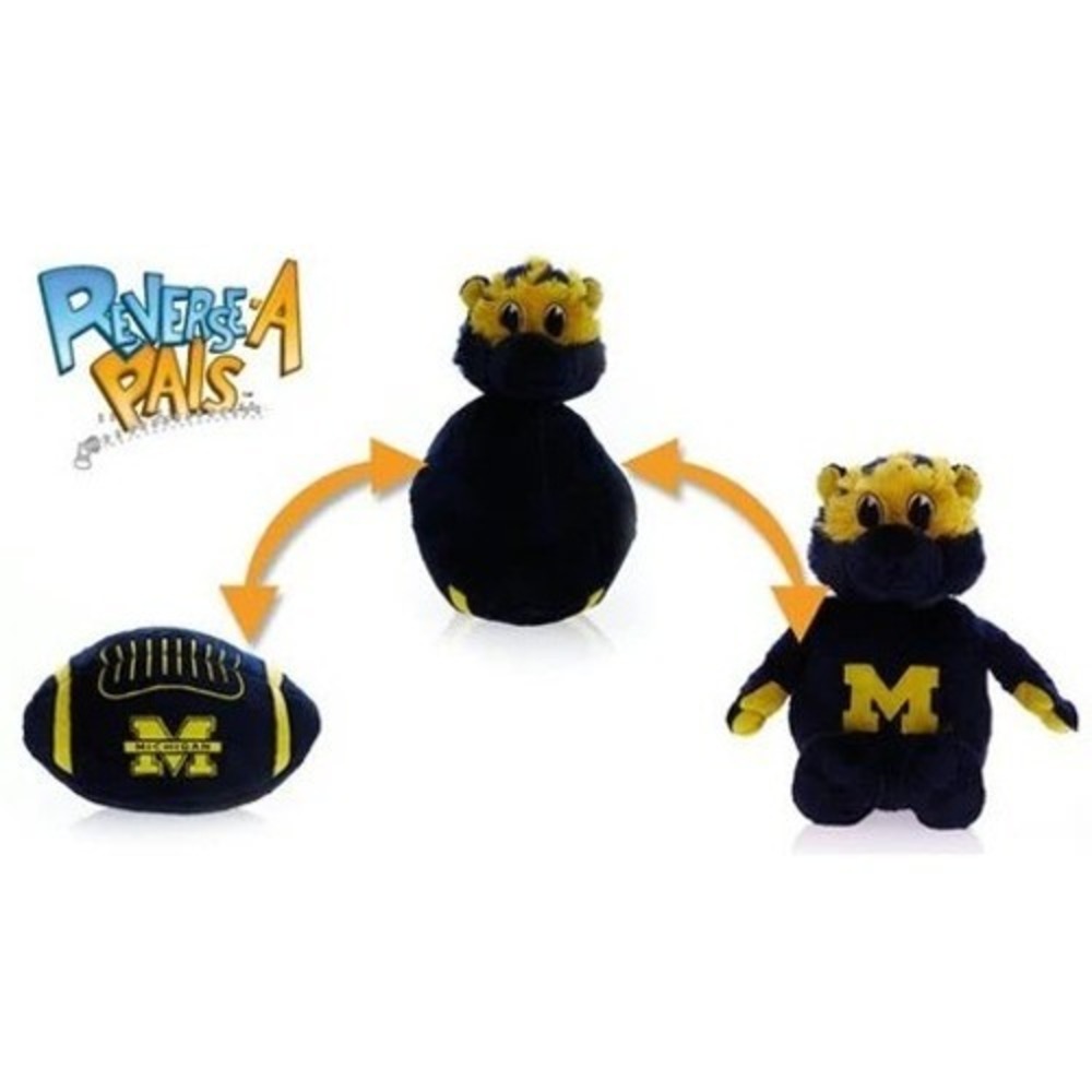 Reverse-A-Pals Michigan Wolverines‎ Football Reversible Plush Mascot